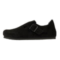 Birkenstock London Shearling Chaussures Noires En Suède