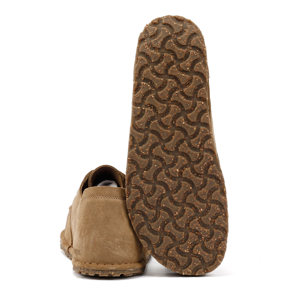Birkenstock Utti Chaussures Homme En Daim Marron À Lacets