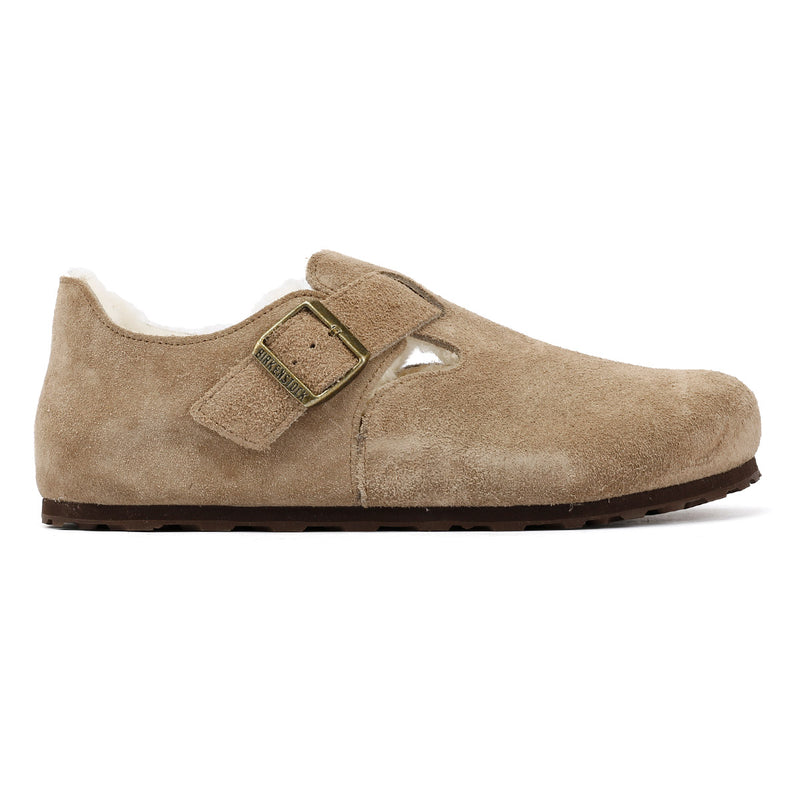 Birkenstock London Shearling Chaussures Beige En Suède