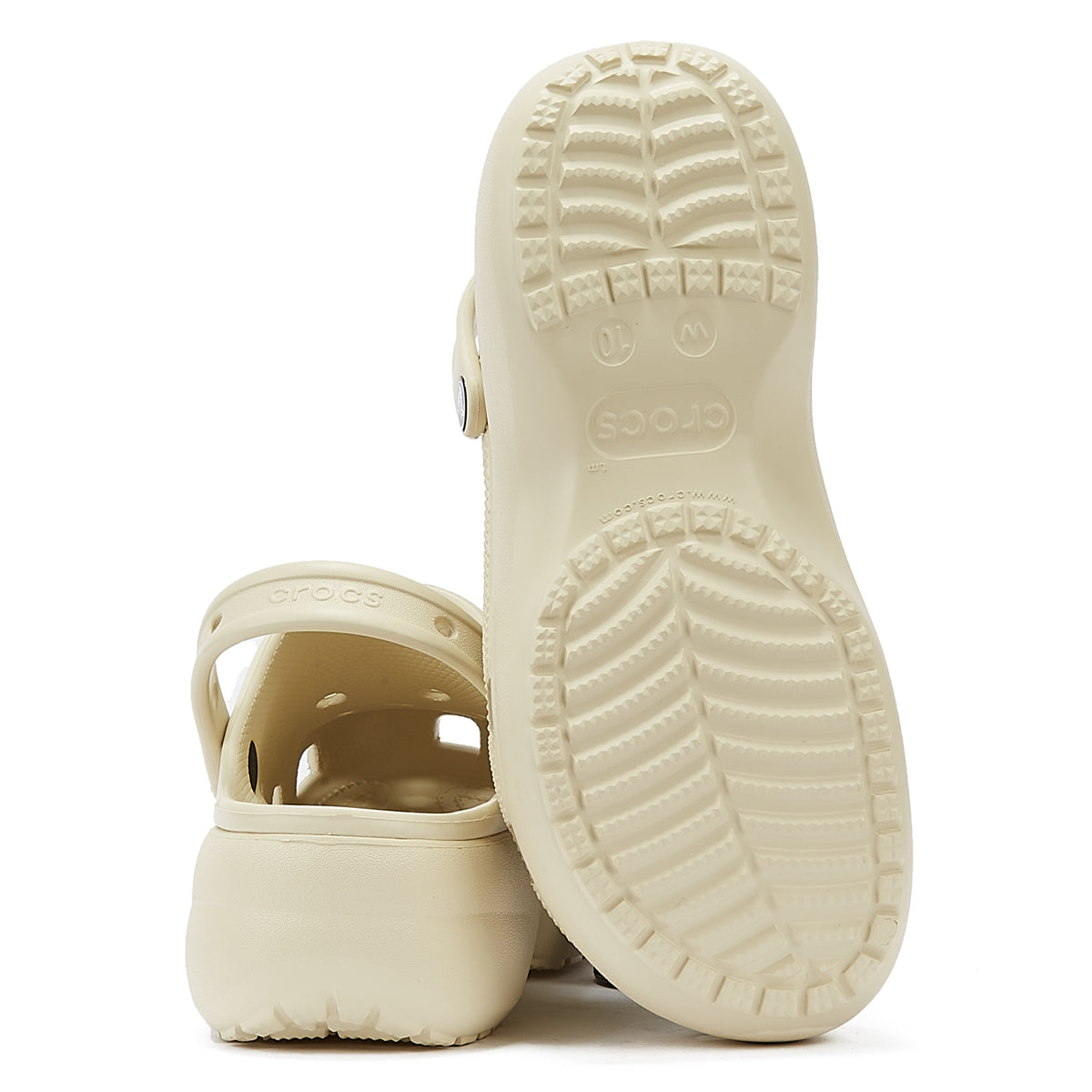 Sabots Crocs Platform en os pour femmes