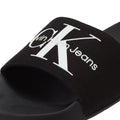 Calvin Klein Jeans Slide Monogram Co Womens Black Sandals