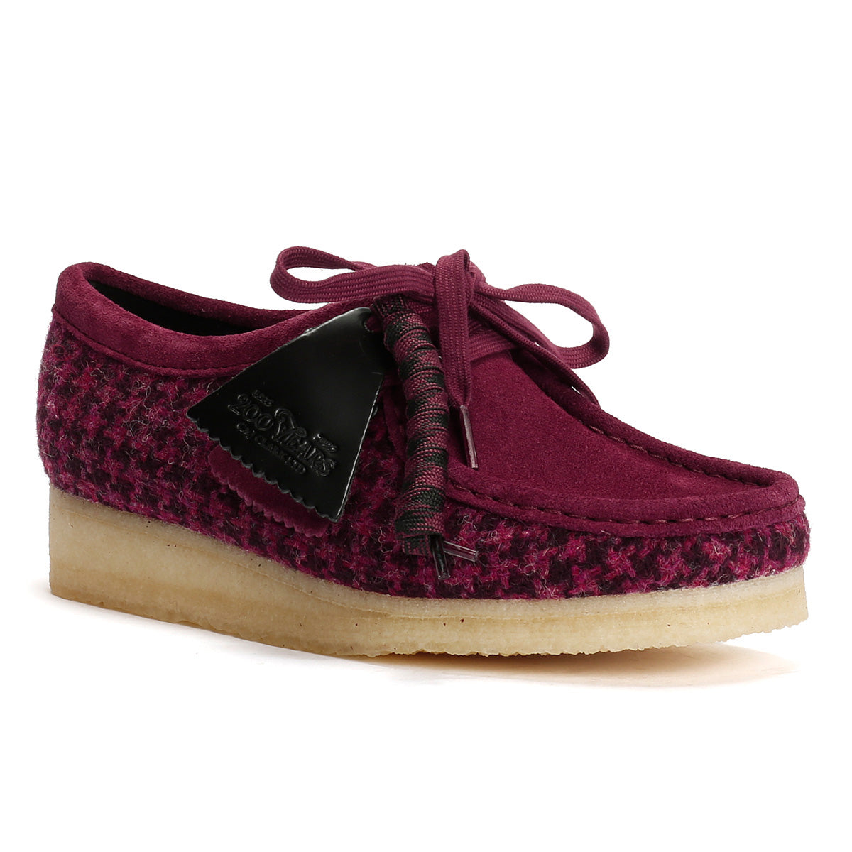Clarks Originals Wallabee Chaussures Violettes Pour Femmes En Textile