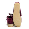 Clarks Originals Wallabee Chaussures Violettes Pour Femmes En Textile