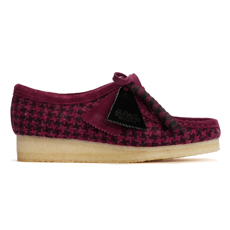 Clarks Originals Wallabee Chaussures Violettes Pour Femmes En Textile