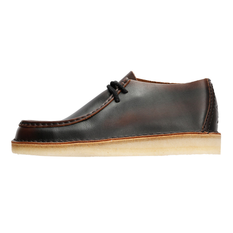 Clarks Originals Desert Nomad Chaussures En Cuir Marron À Lacets Pour Homme