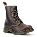 Dr. Martens Serena Bottes Marron En Cuir Pour Femmes