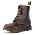 Dr. Martens Serena Bottes Marron En Cuir Pour Femmes