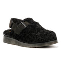 Dr. Martens Jorge II Borg Sandales Noires En Daim