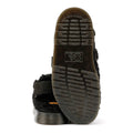 Dr. Martens Jorge II Borg Sandales Noires En Daim