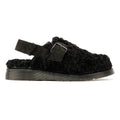 Dr. Martens Jorge II Borg Sandales Noires En Daim