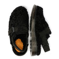 Dr. Martens Jorge II Borg Sandales Noires En Daim