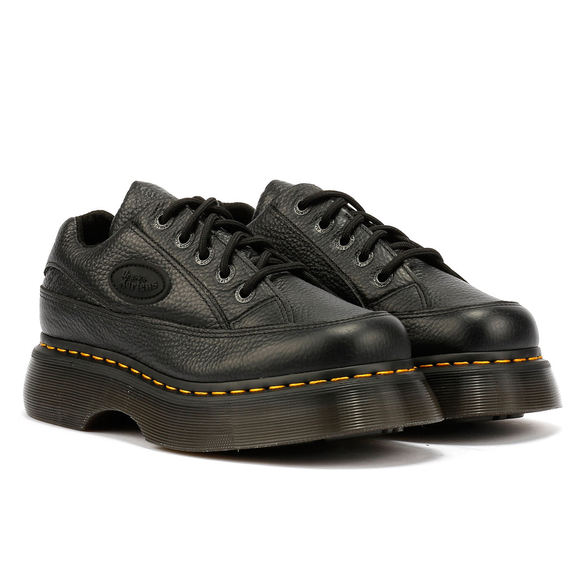 Dr. Martens Buzz 5I Chaussures Noires Pour Femmes En Nappa Cuir