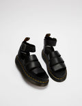 Dr. Martens Clarissa II Quad Femme Noires Platform Sandales