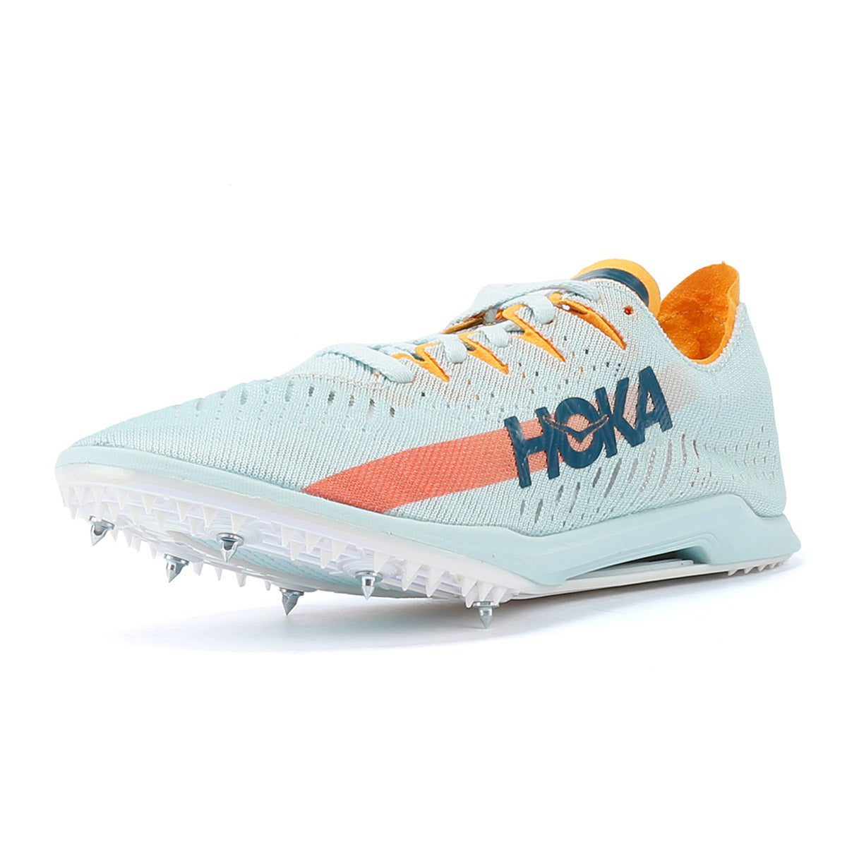 Hoka Cielo X MD Baskets Pour Femmes En Bleu Herbe / Jaune Éclatant