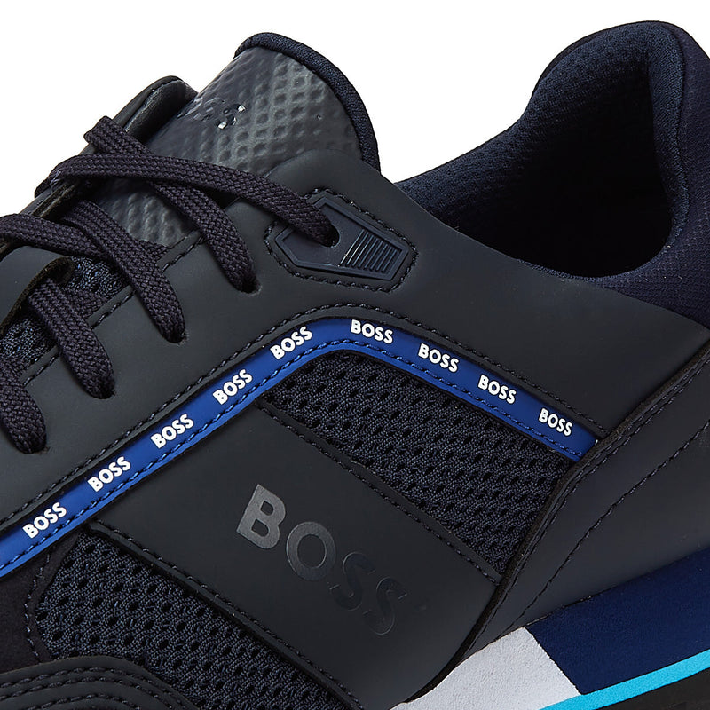 Boss Parkour Run Mens Trainers Dark Blue