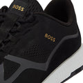 Boss Titanium Runn Mens Black Trainers