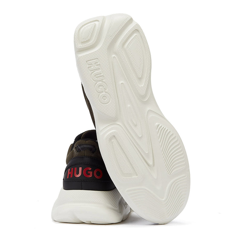 Hugo leon Runn Mens Dark Green Trainers