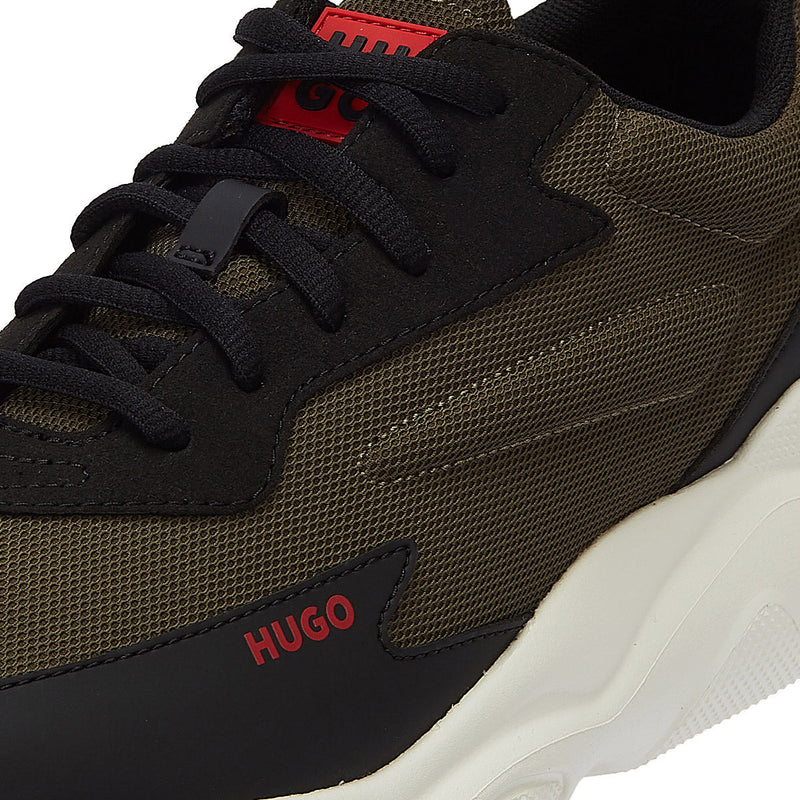 Hugo leon Runn Mens Dark Green Trainers