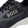 Boss Dean Runn Mens Open Blue Trainers