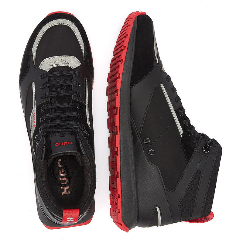Hugo Iceline Hi Top Mens Black Trainers