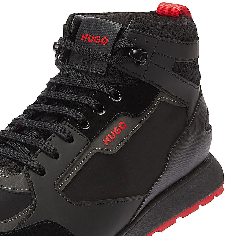 Hugo Iceline Hi Top Mens Black Trainers