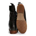 Hush Puppies Emilia Bottes Noires En Cuir Pour Femmes