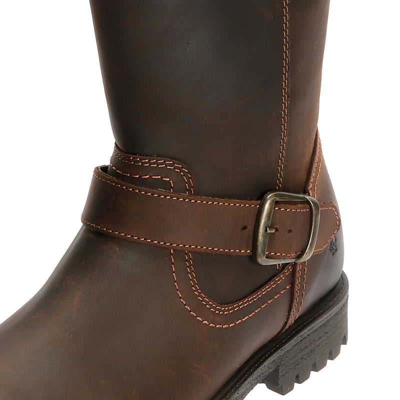 Hush Puppies Winnie Bottes Marron En Cuir Pour Femmes