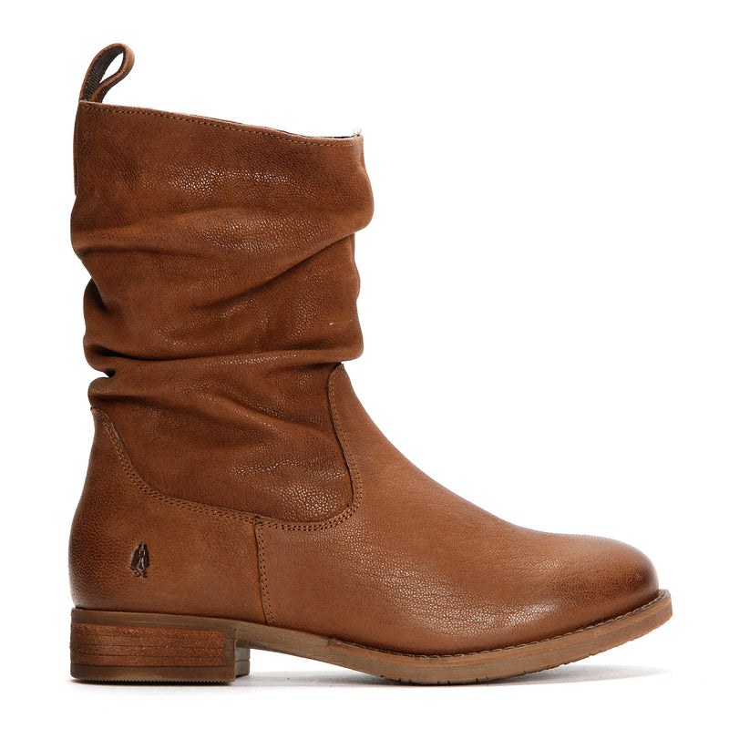 Hush Puppies Emilia Bottes En Cuir Pour Femmes Couleur Tan