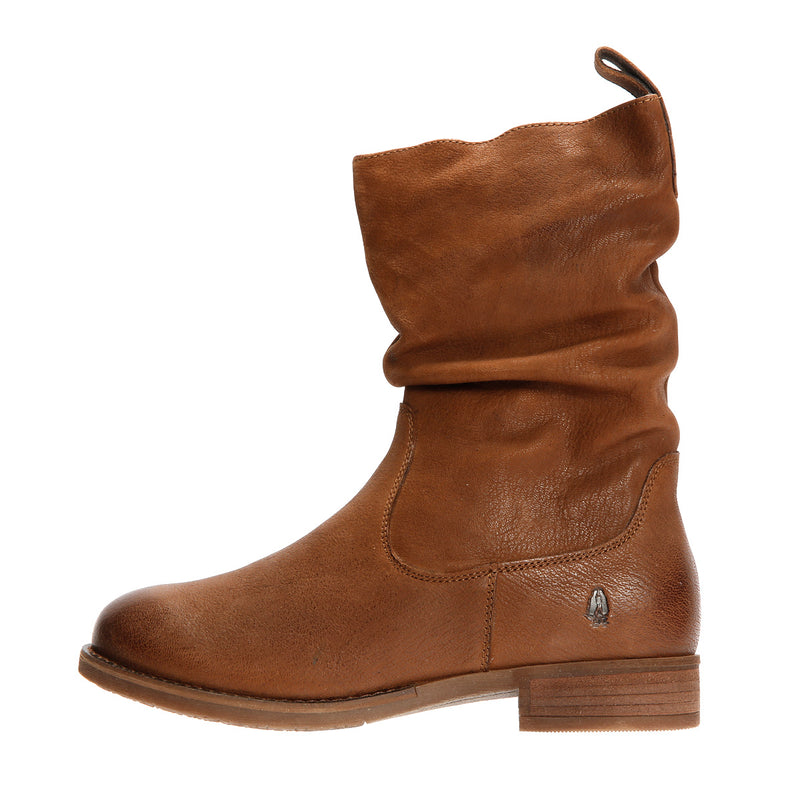 Hush Puppies Emilia Bottes En Cuir Pour Femmes Couleur Tan