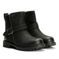 Hush Puppies Wakely Bottes Noires En Cuir Pour Femmes