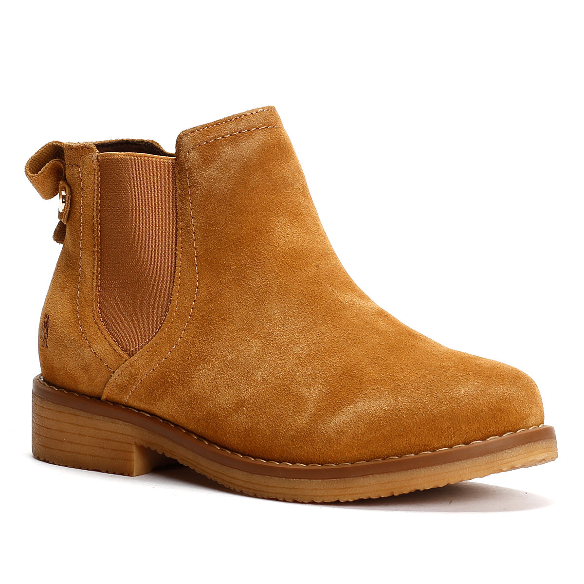 Hush Puppies Maddy Wide Bottes En Daim Pour Femme En Couleur Beige