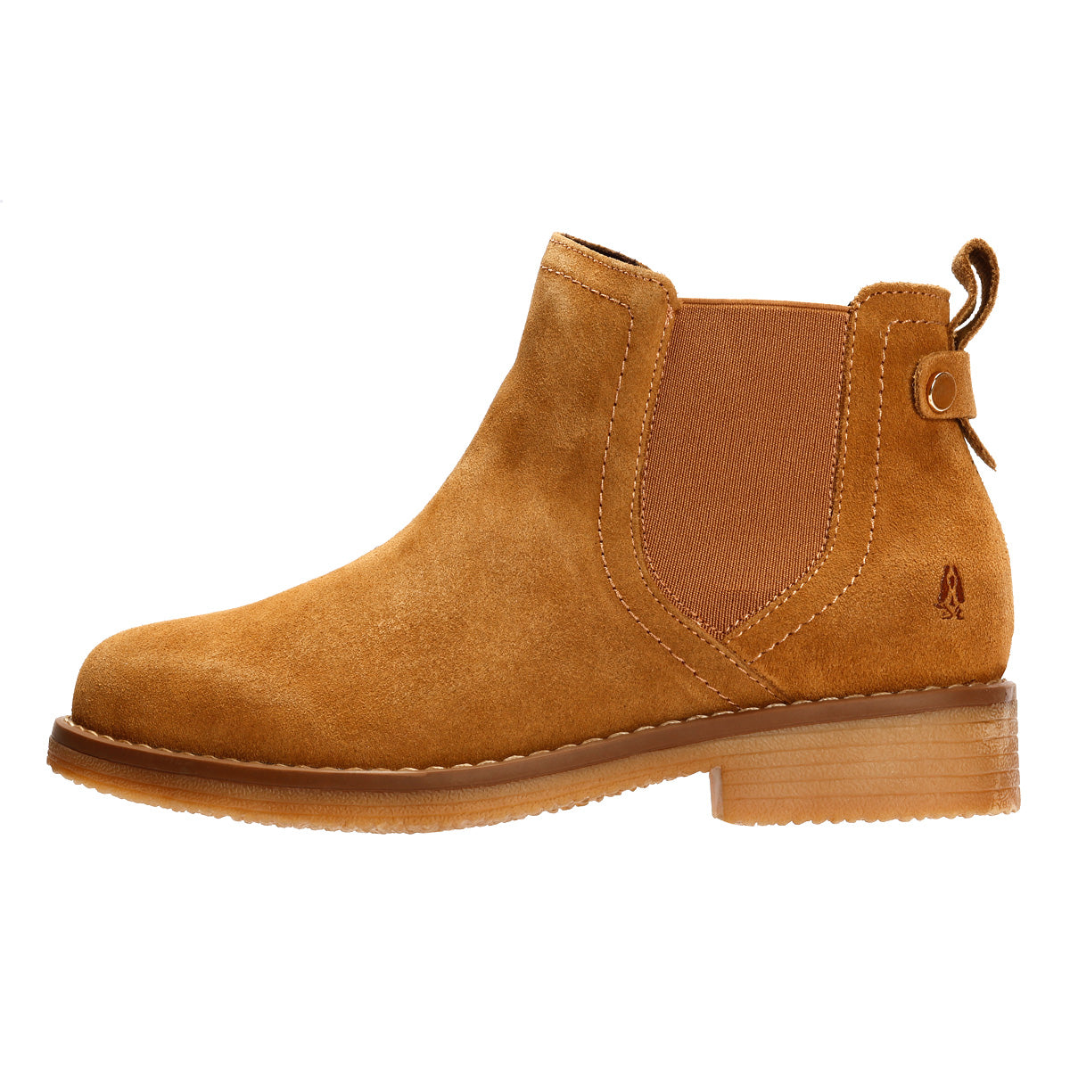 Hush Puppies Maddy Wide Bottes En Daim Pour Femme En Couleur Beige