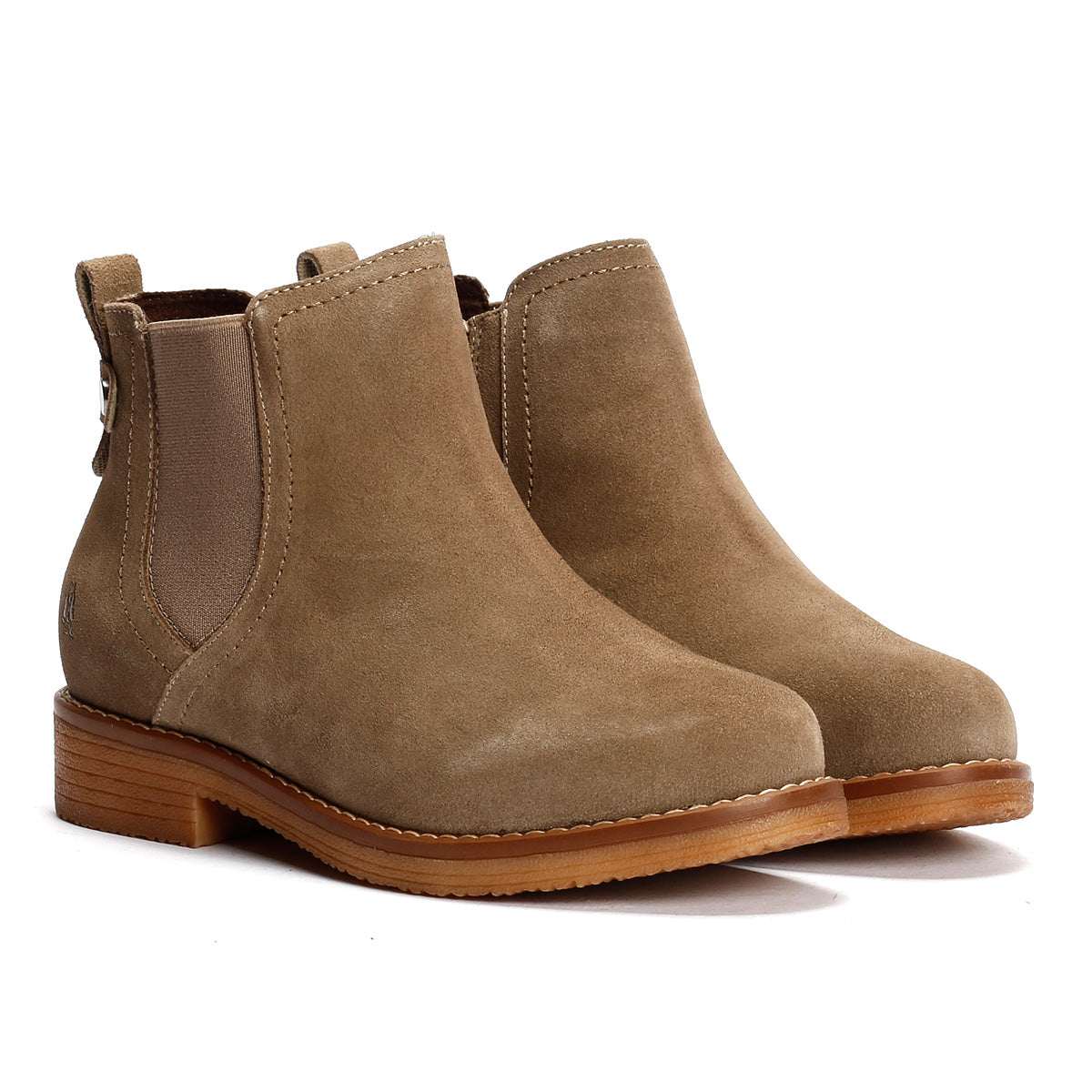 Hush Puppies Maddy Wide Bottes Grises En Daim Pour Femmes
