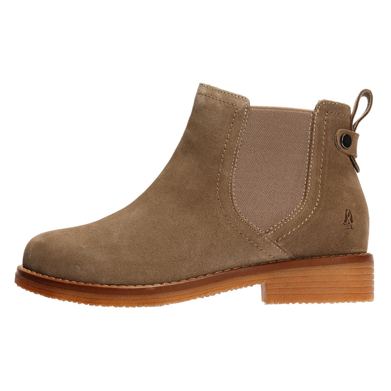 Hush Puppies Maddy Wide Bottes Grises En Daim Pour Femmes
