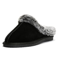 Hush Puppies Amara Chaussons Noirs En Daim Pour Femme