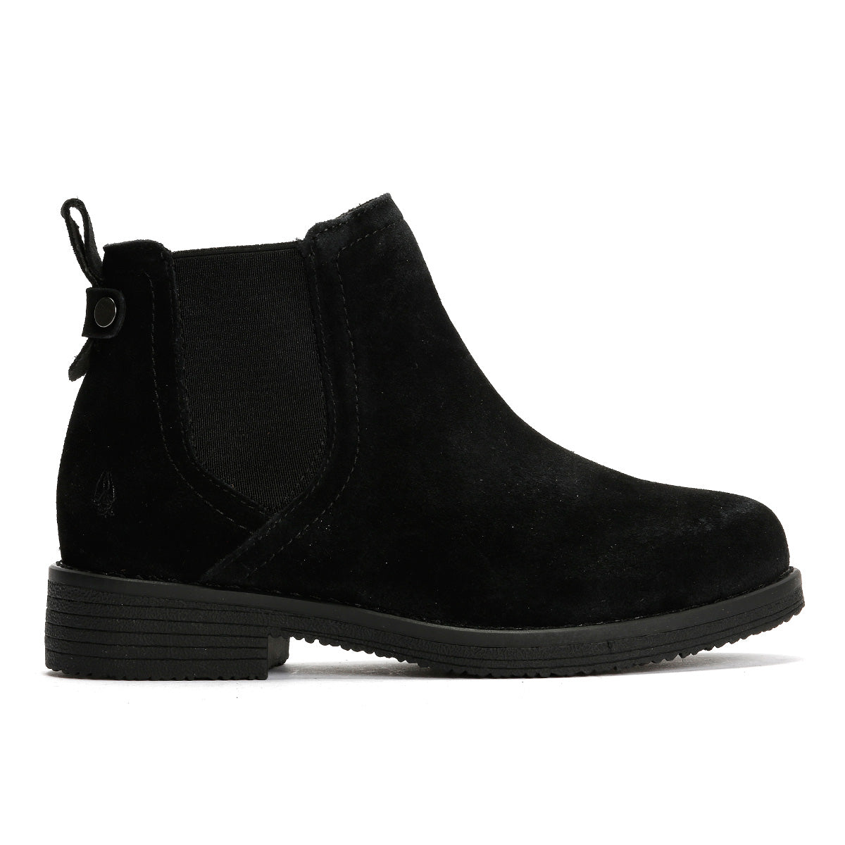 Hush Puppies Maddy Wide Bottes En Daim Noir Pour Femmes