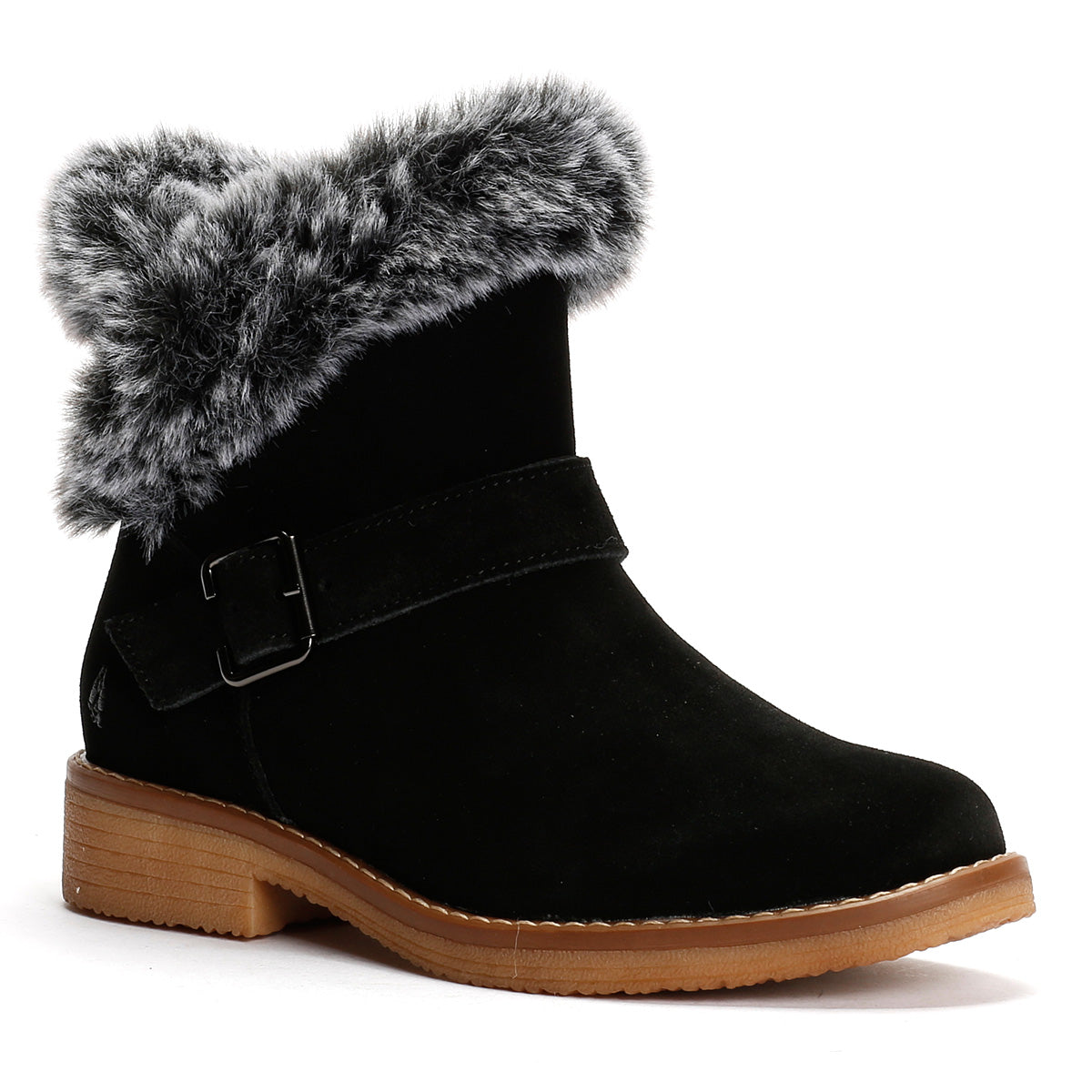 Hush Puppies Hannah Bottes En Daim Noir Pour Femmes
