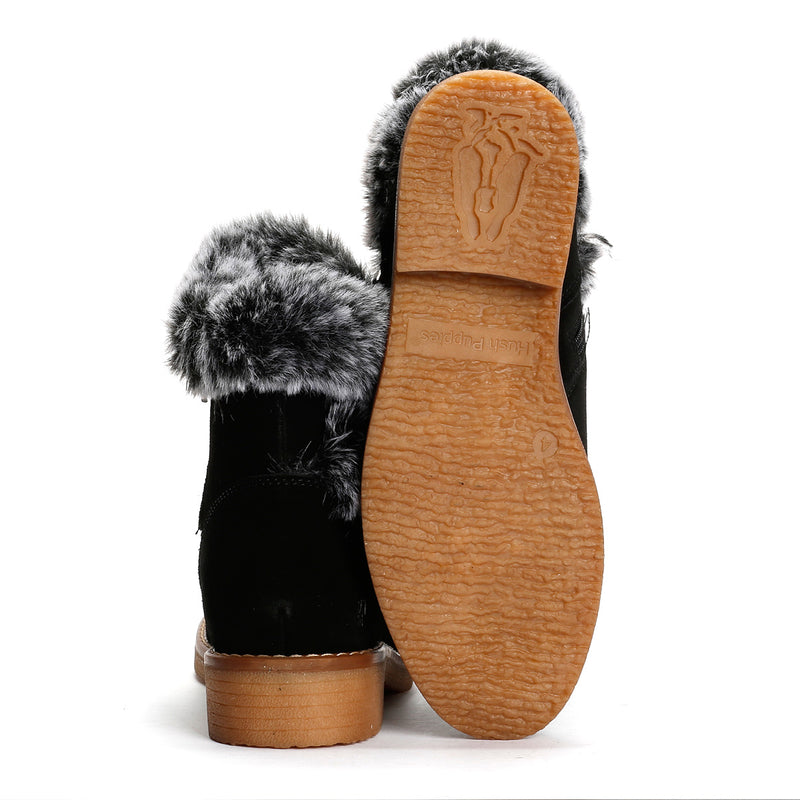 Hush Puppies Hannah Bottes En Daim Noir Pour Femmes