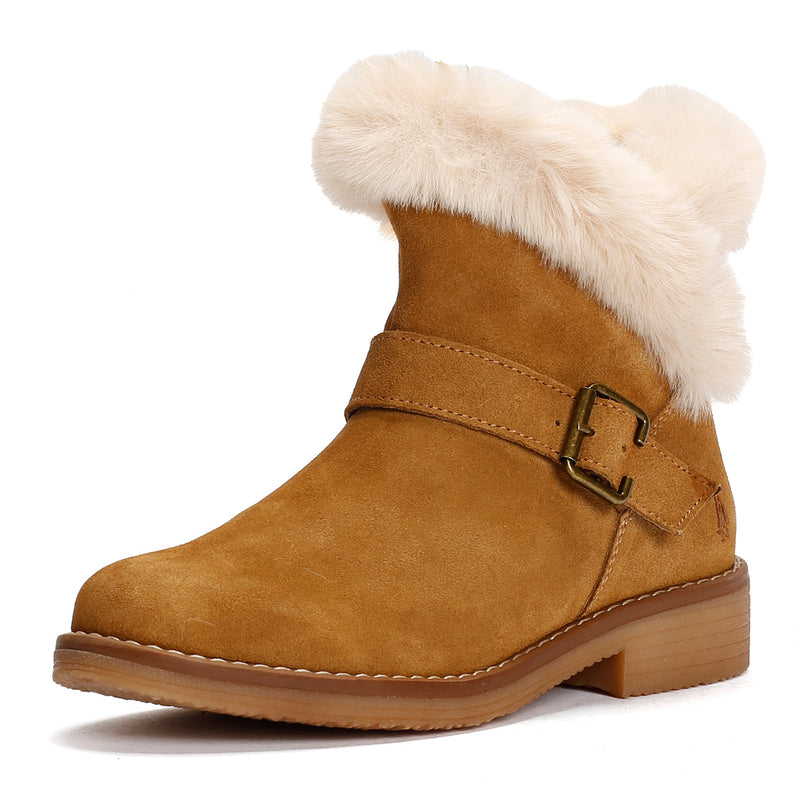 Hush Puppies Hannah Bottes En Daim Pour Femme En Couleur Beige