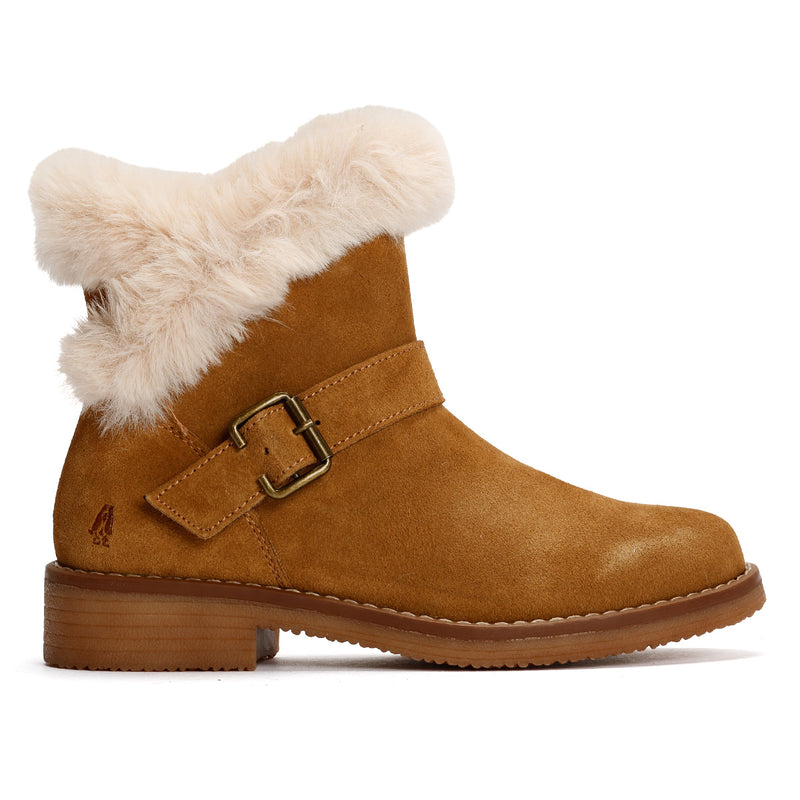Hush Puppies Hannah Bottes En Daim Pour Femme En Couleur Beige