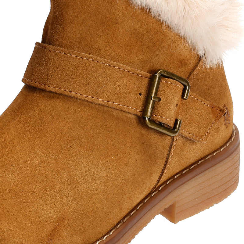 Hush Puppies Hannah Bottes En Daim Pour Femme En Couleur Beige