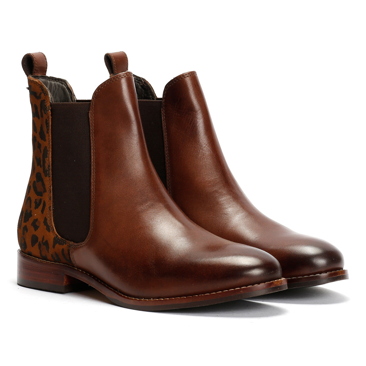Hush Puppies Colette Bottines Léopard En Daim Pour Femme