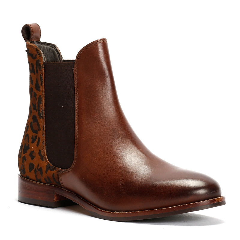 Hush Puppies Colette Bottines Léopard En Daim Pour Femme