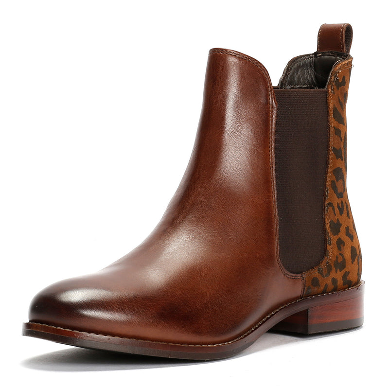Hush Puppies Colette Bottines Léopard En Daim Pour Femme