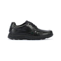 Kickers Youth Reasan Lace Chaussures Noires En Cuir À Lacets Pour Garçons
