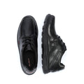 Kickers Youth Reasan Lace Chaussures Noires En Cuir À Lacets Pour Garçons