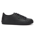 Kickers Youth Noir Cuir Tovni Lacer Trainers