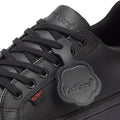Kickers Youth Noir Cuir Tovni Lacer Trainers