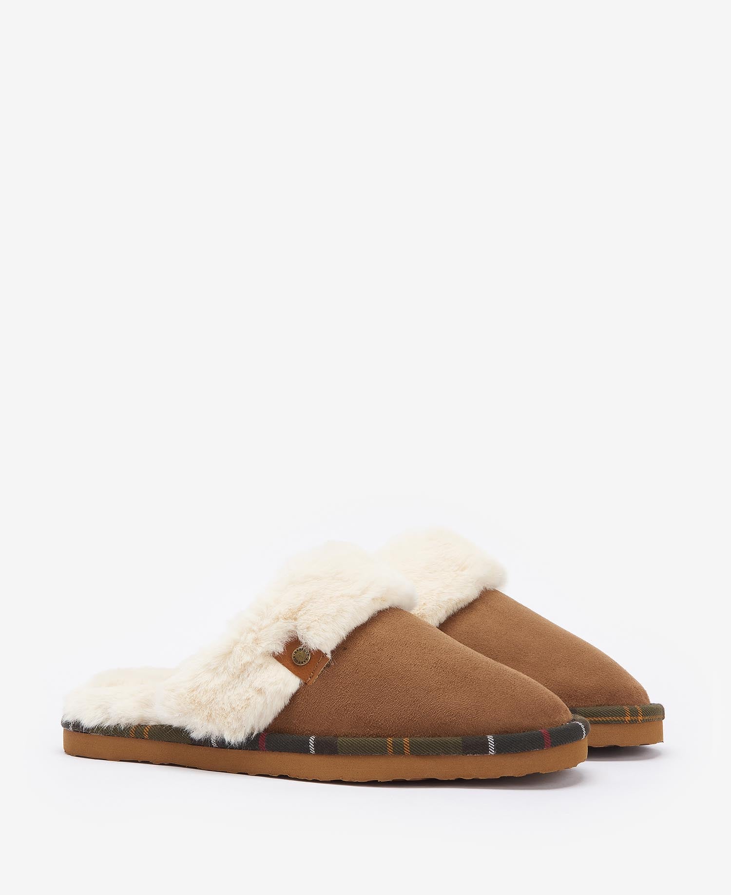 Barbour Claudia Chaussons Marron En Suédine Pour Femme