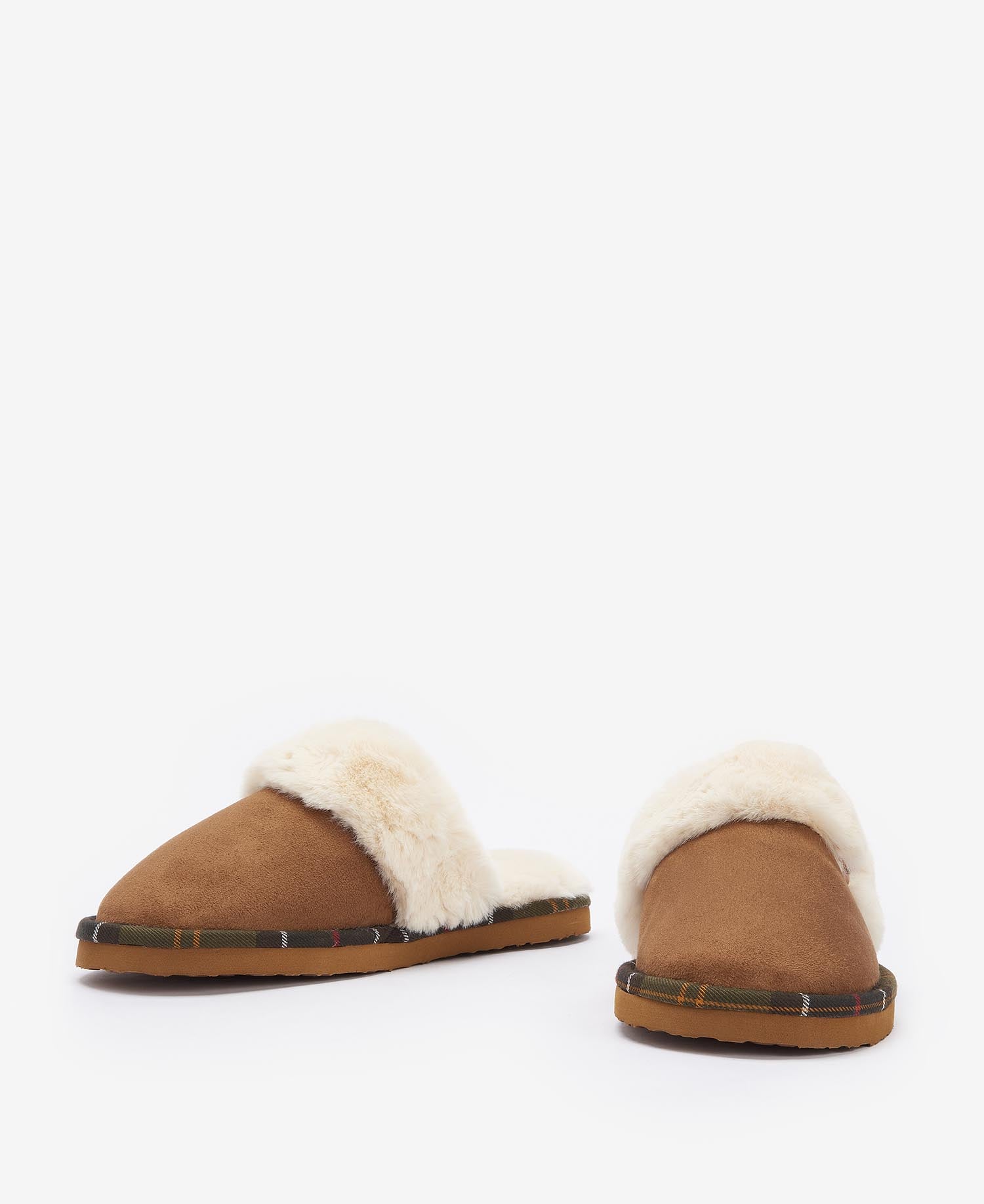 Barbour Claudia Chaussons Marron En Suédine Pour Femme